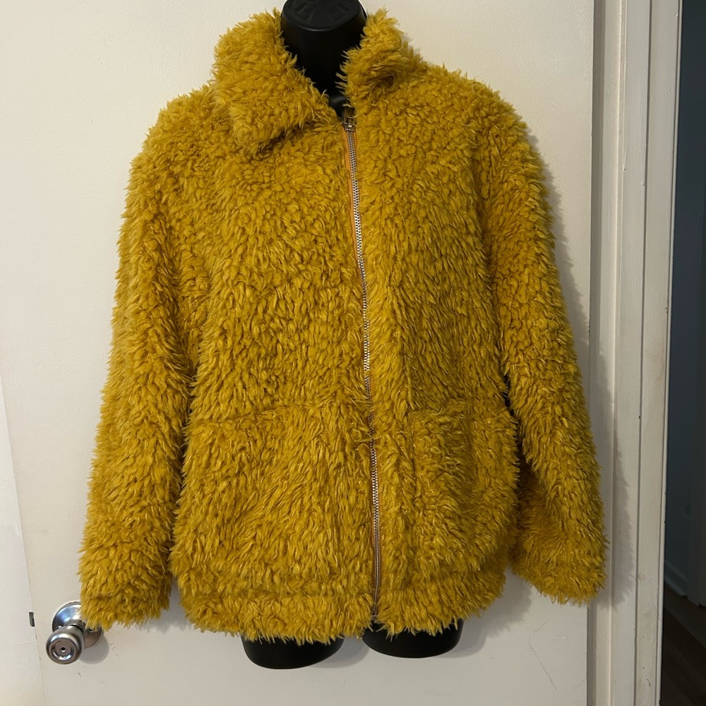 Hot & Delicious Vibrant Yellow Teddy Jacket